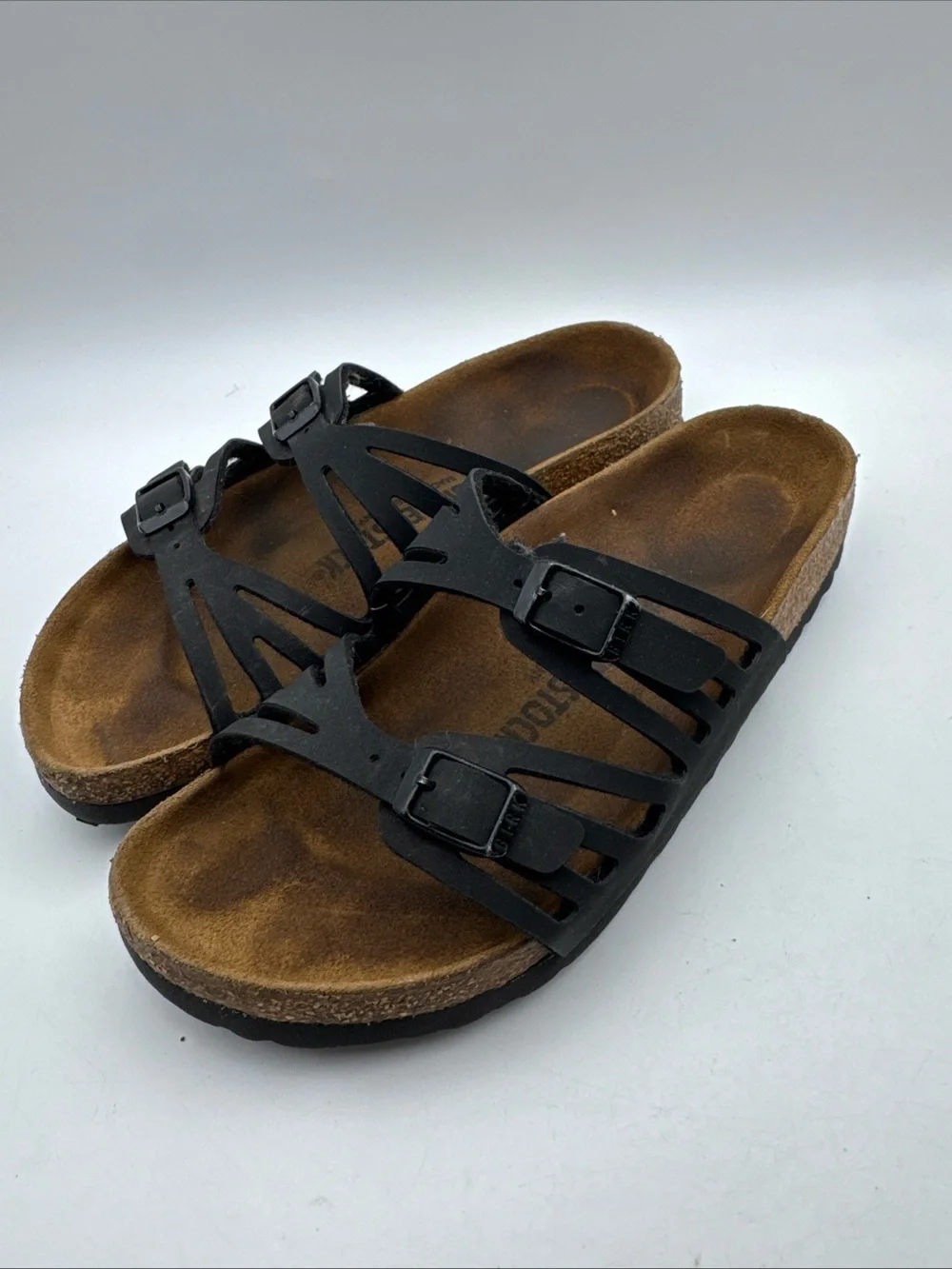 Birkenstock Granada 245 Black Slip On Sandals Size US 7